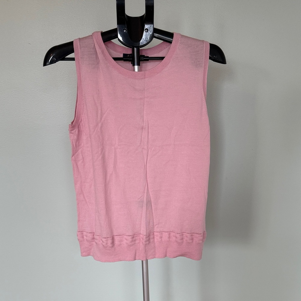 Brooks Brothers Extra Fine Merino Pink Sweater Vest